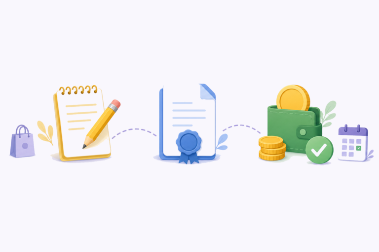 Entwurf, final, bezahlt: Wie der Belegstatus WooCommerce und sevDesk zusammenhält